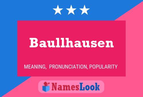 Baullhausen Namensposter