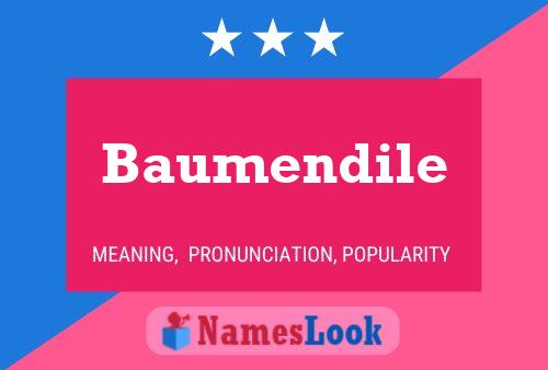 Baumendile Namensposter