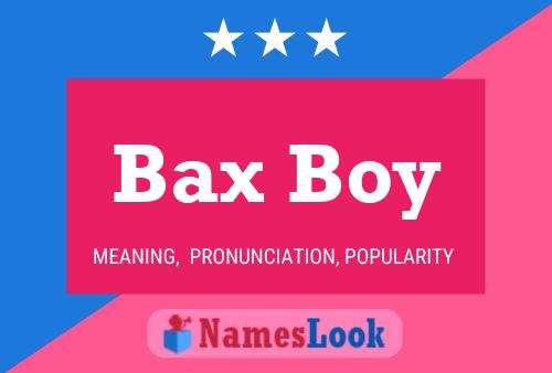 Bax Boy Namensposter