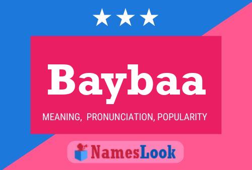 Baybaa Namensposter