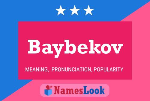 Baybekov Namensposter