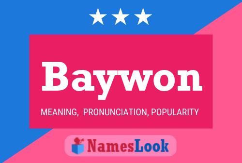 Baywon Namensposter