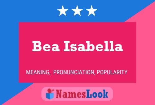 Bea Isabella Namensposter