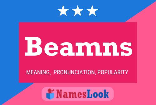 Beamns Namensposter