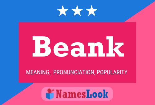 Beank Namensposter