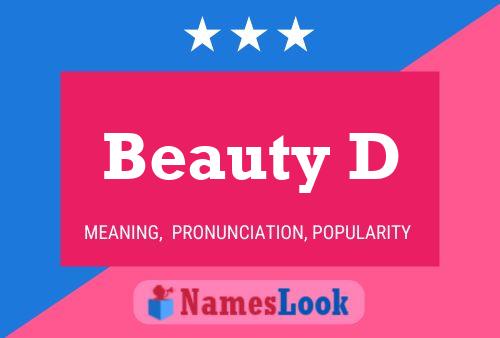 Beauty D Namensposter