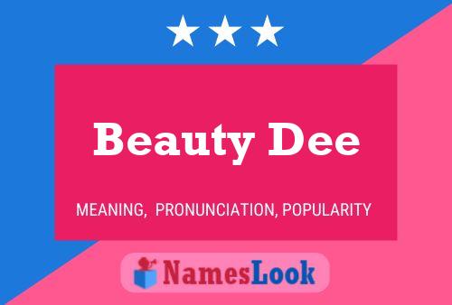 Beauty Dee Namensposter