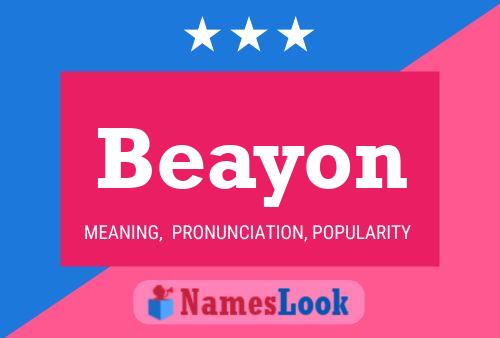 Beayon Namensposter