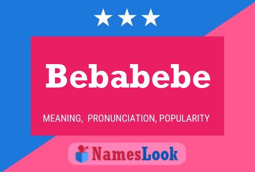 Bebabebe Namensposter