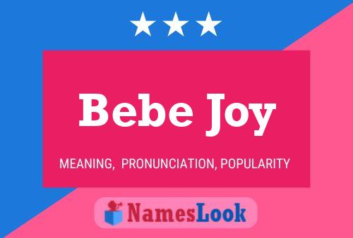 Bebe Joy Namensposter