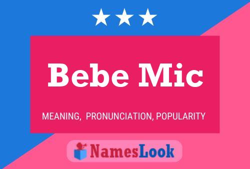 Bebe Mic Namensposter