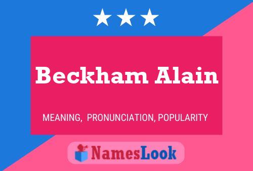 Beckham Alain Namensposter