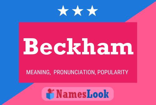 Beckham Namensposter