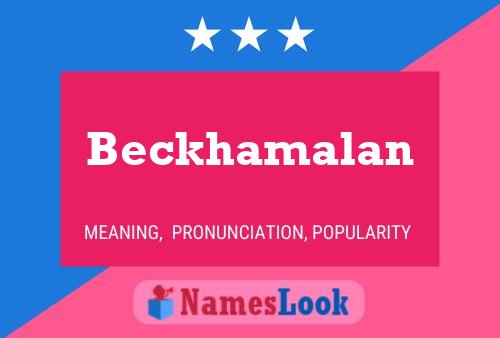 Beckhamalan Namensposter