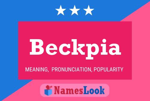 Beckpia Namensposter