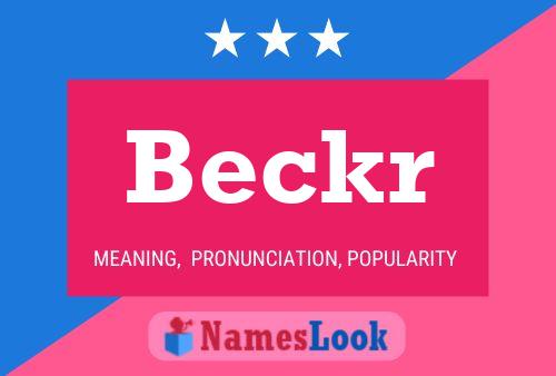 Beckr Namensposter