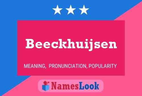 Beeckhuijsen Namensposter