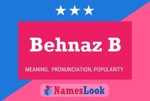 Behnaz B Namensposter