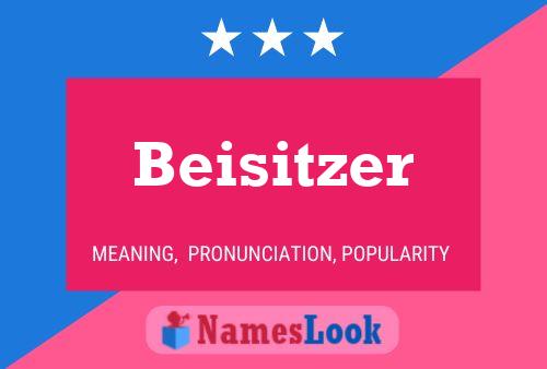 Beisitzer Namensposter