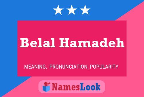 Belal Hamadeh Namensposter