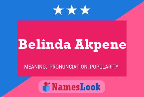 Belinda Akpene Namensposter