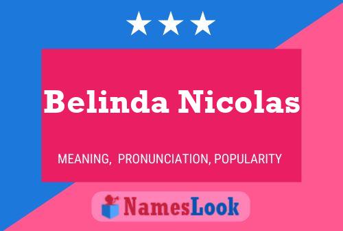 Belinda Nicolas Namensposter