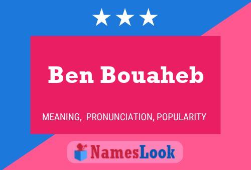 Ben Bouaheb Namensposter