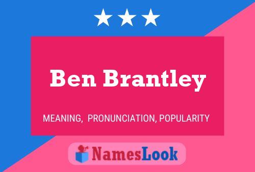 Ben Brantley Namensposter