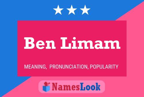 Ben Limam Namensposter