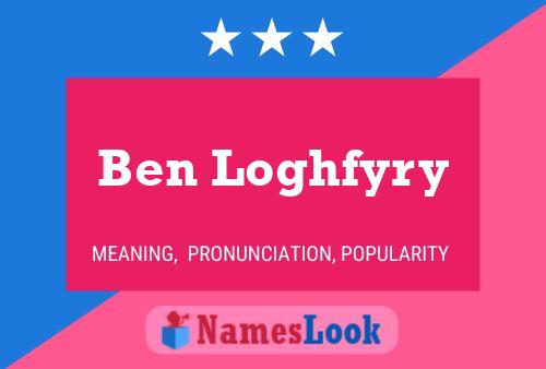 Ben Loghfyry Namensposter