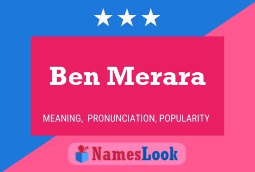 Ben Merara Namensposter