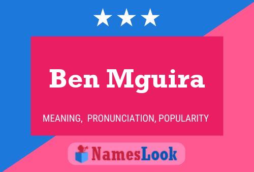 Ben Mguira Namensposter