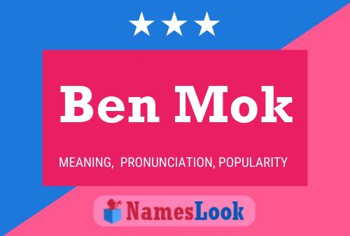 Ben Mok Namensposter