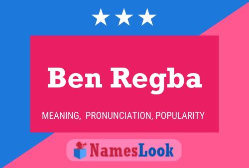 Ben Regba Namensposter