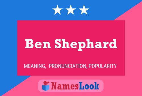 Ben Shephard Namensposter