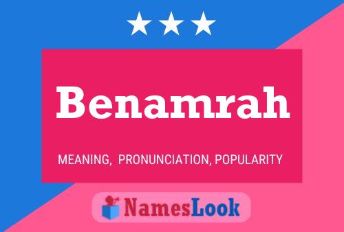 Benamrah Namensposter