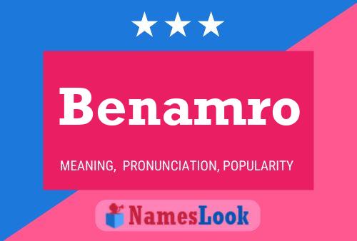 Benamro Namensposter