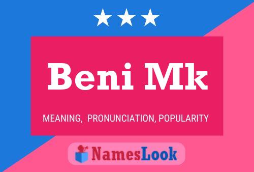 Beni Mk Namensposter