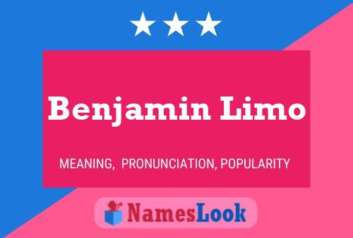 Benjamin Limo Namensposter