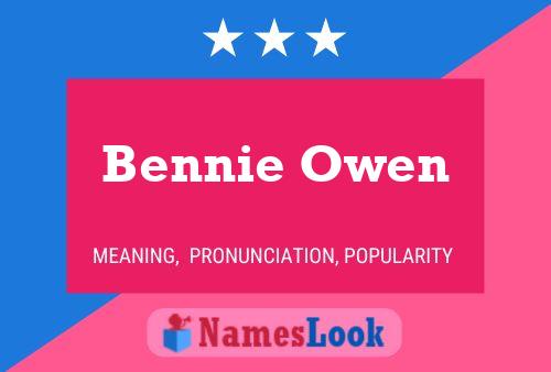 Bennie Owen Namensposter