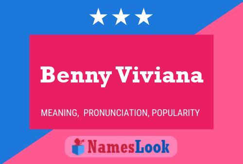 Benny Viviana Namensposter