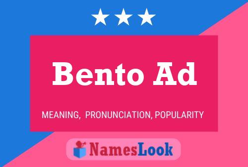 Bento Ad Namensposter