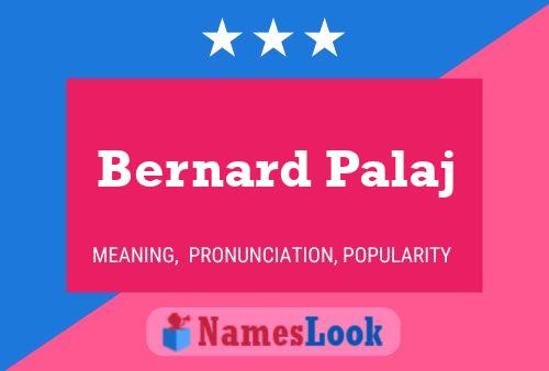 Bernard Palaj Namensposter