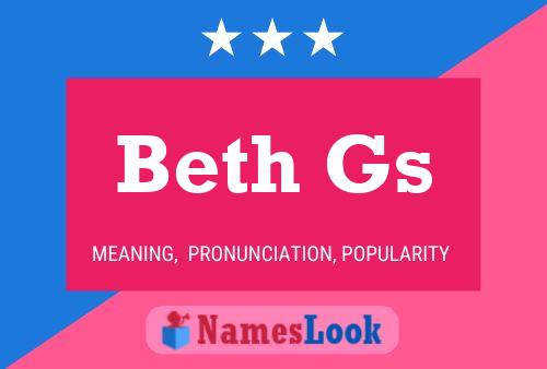 Beth Gs Namensposter