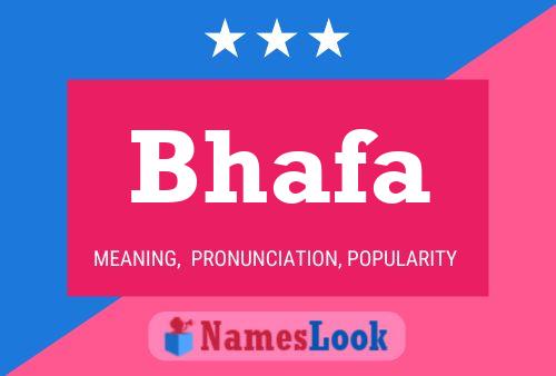 Bhafa Namensposter