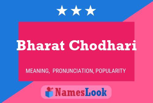 Bharat Chodhari Namensposter