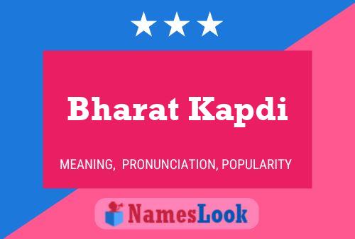 Bharat Kapdi Namensposter