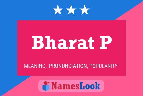 Bharat P Namensposter