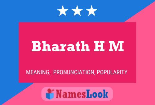 Bharath H M Namensposter