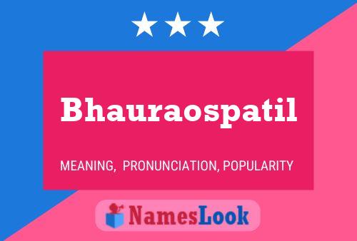 Bhauraospatil Namensposter